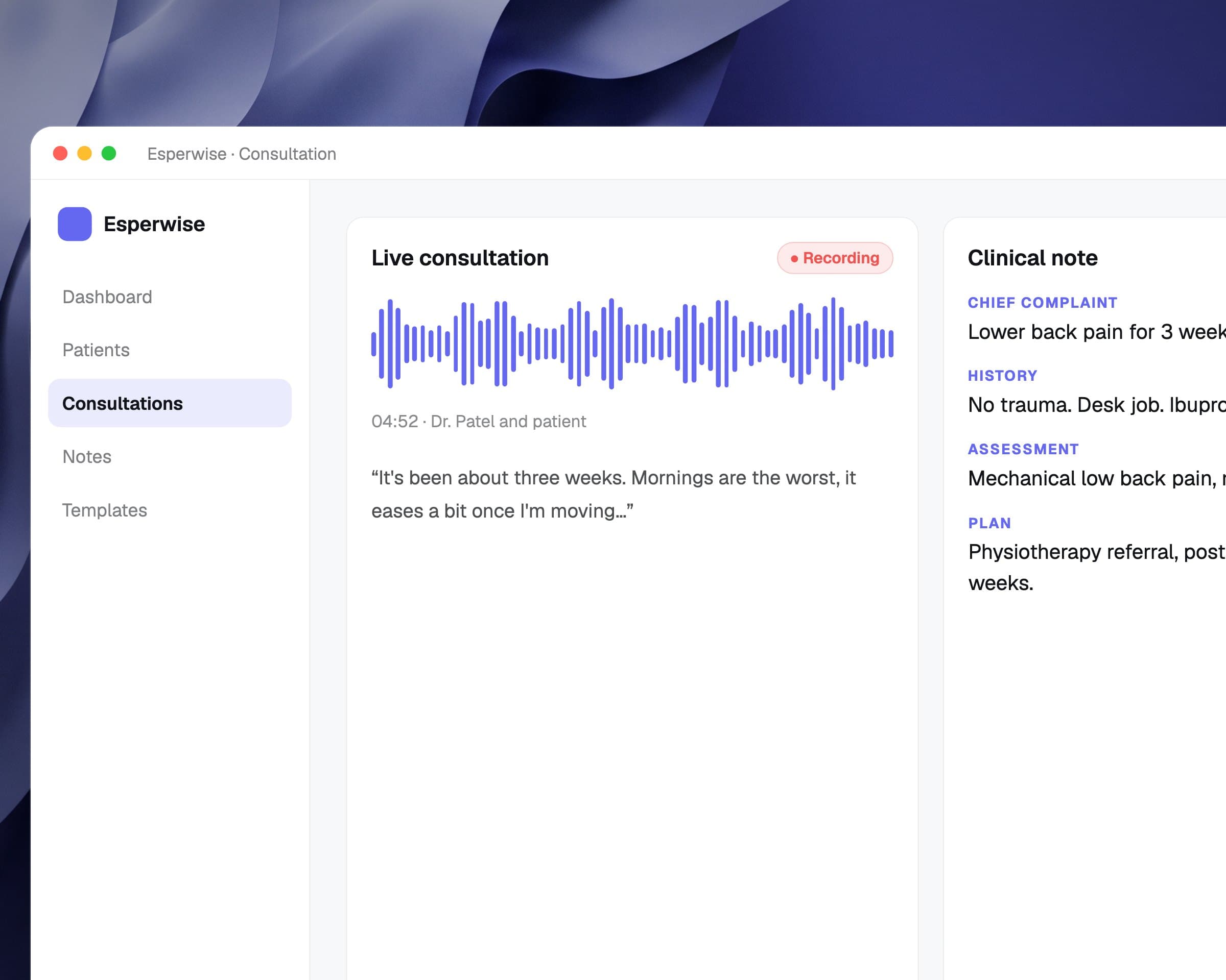 Esperwise: AI Scribe for Doctors, image 3